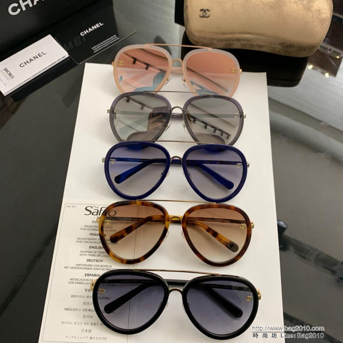 CHANEL香奈兒 19年開春新款 潮流爆款 時尚圓框太陽鏡 高品質 網紅潮款墨鏡  lly1592
